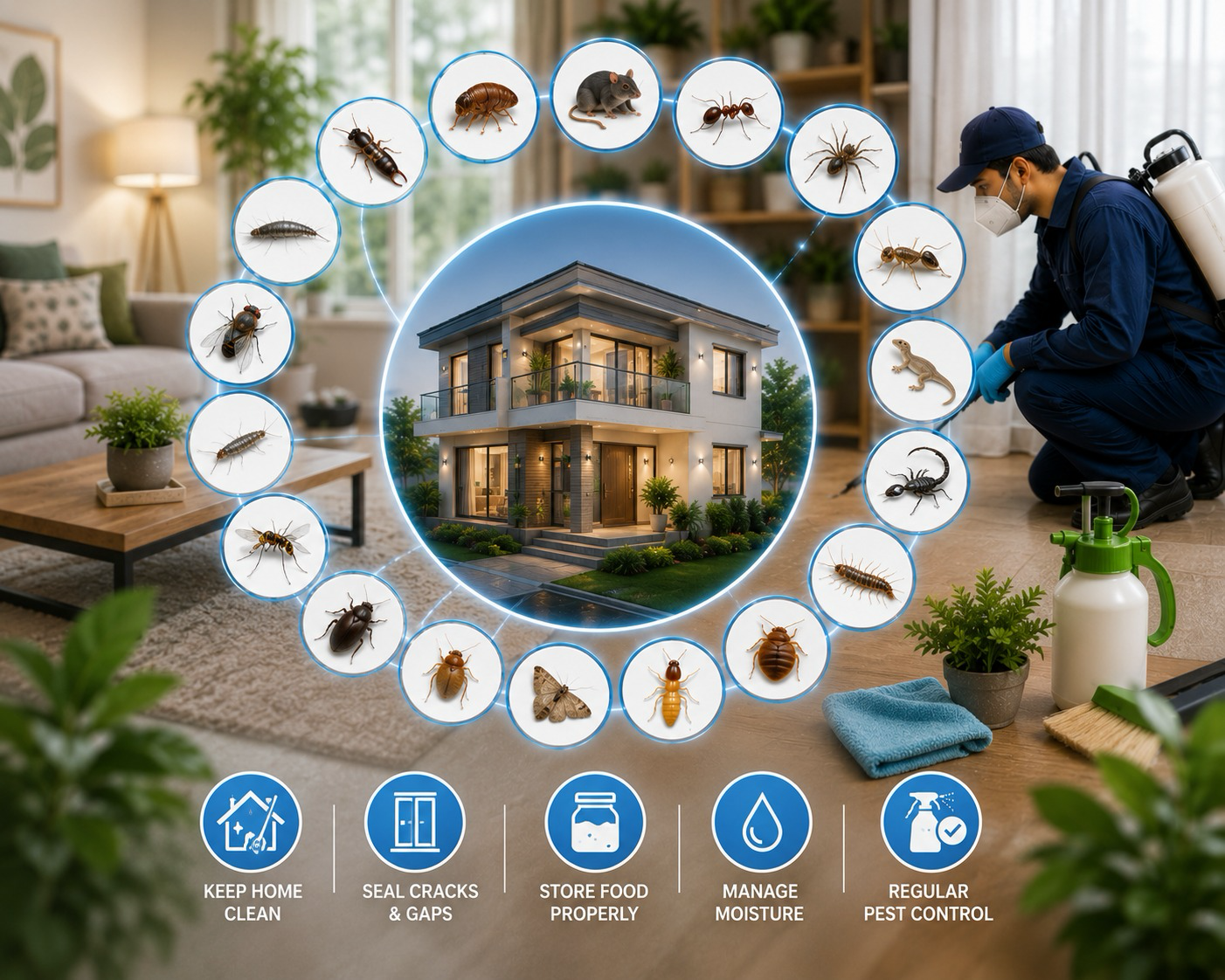 20 common household pests found in Bangalore homes
