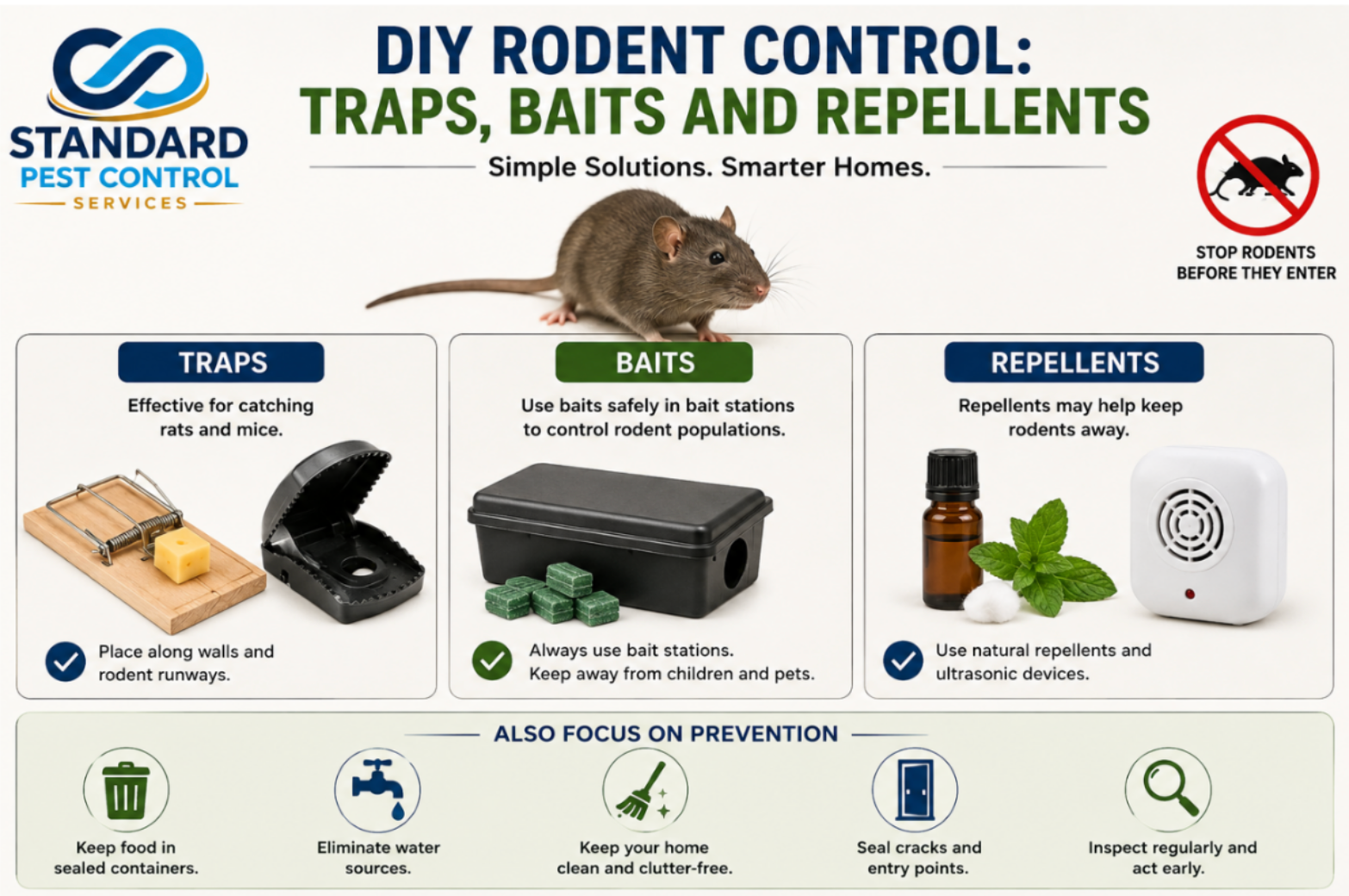 DIY rodent control: rat traps, baits and repellents compared for effectiveness