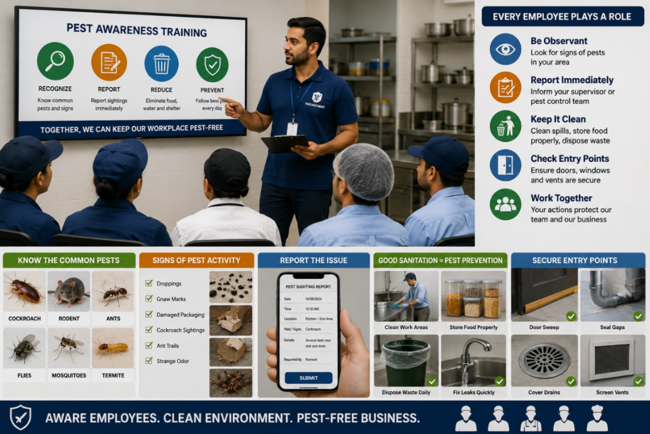 Employee training for pest awareness in the workplace: building a pest-smart team