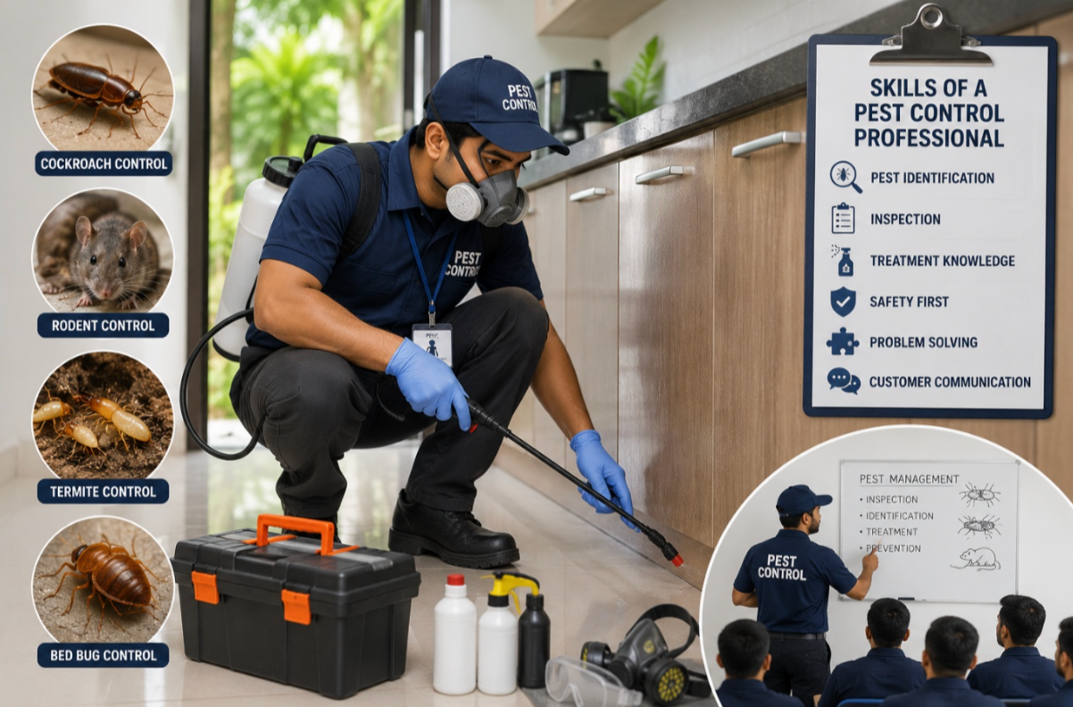 Pest control careers: skills and training required to become a professional exterminator in Bangalore