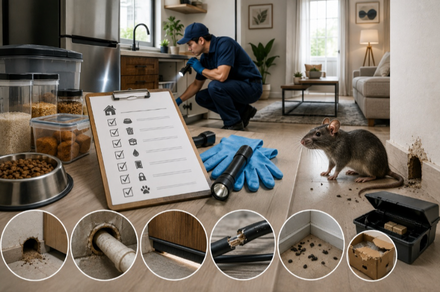 Preparing your home for rodent treatment: checklist covering food storage, clutter reduction and entry points before a pest control visit