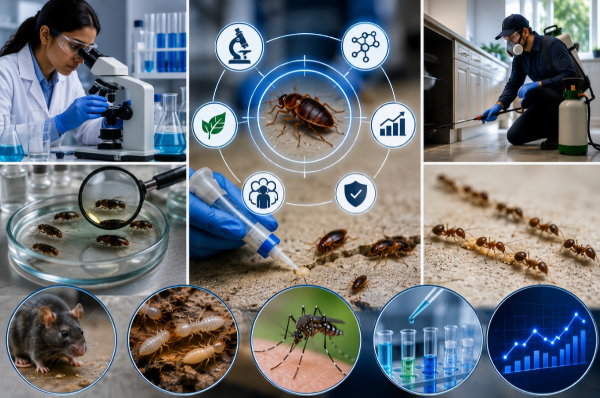 The role of research in advancing pest control solutions, from anti roach gel to Integrated Pest Management