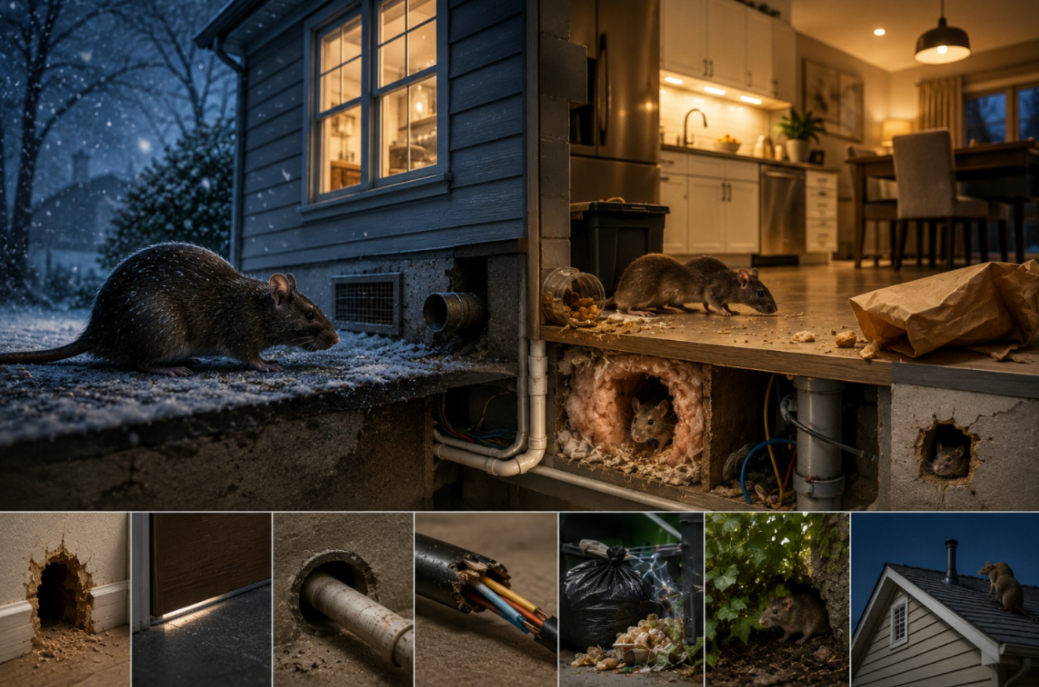 Winter rodent invasion: rat seeking shelter indoors during cooler weather in Bangalore