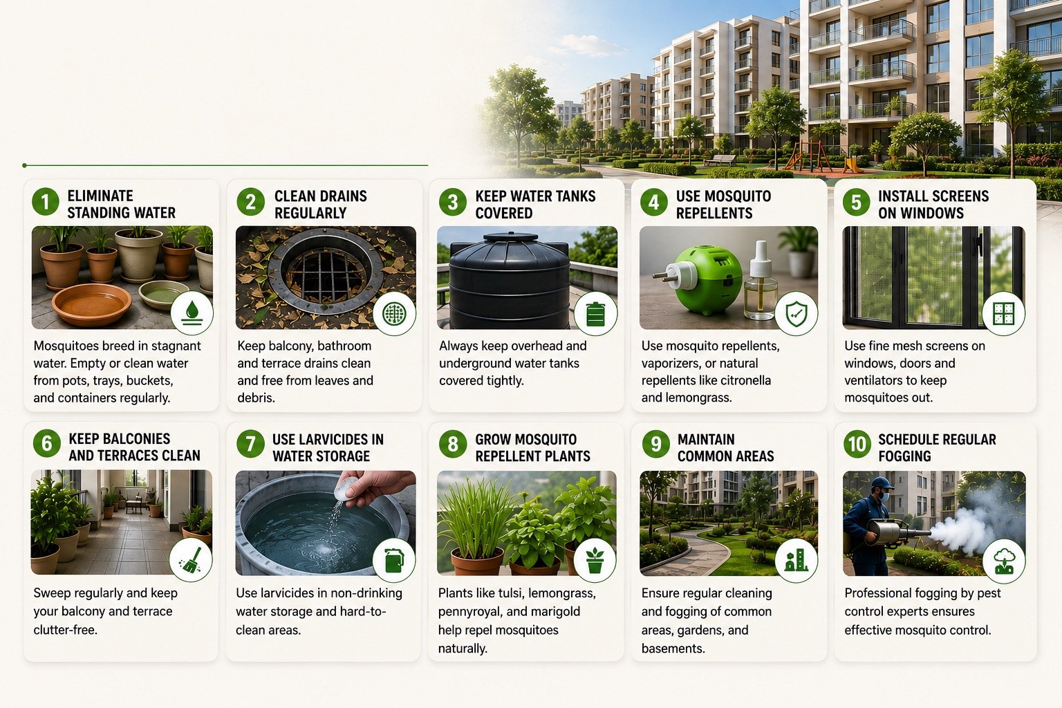 Mosquito control fogging service for apartments Bangalore