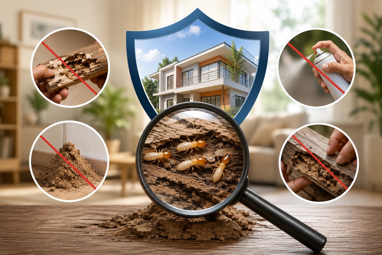 Common termite control myths busted: DIY sprays, mud tubes, and hidden wood damage