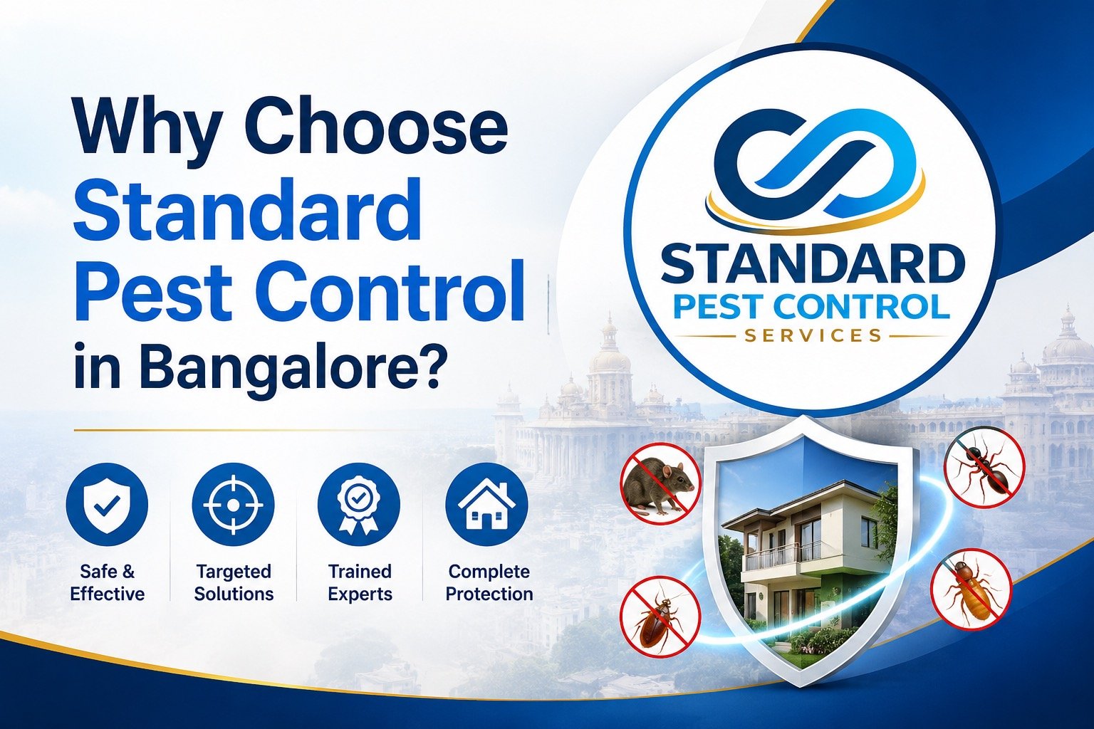 Why choose Standard Pest Control in Bangalore: safe, targeted, expert, complete protection